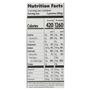 Nature's Path Organic Wildberry Acai Toaster Pastries 12pk