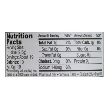 Jeff's Natural Garlic Stuffed Olives - 6 Pack, 7.5 Oz Each