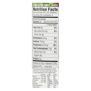 Rw Knudsen Very Veggie Organic Juice - Case of 6 - 32 FZ