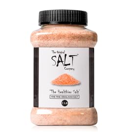 The Oriflavor Blendal Salt Company Pink Himalayan Salt 5 Lb Jar 100% Organic Kosher Fine Grain And Gluten-Free. Perfect For Cooking Seasoning And Enhancing Dishes With Its Mild Mineral-Rich Flavor.