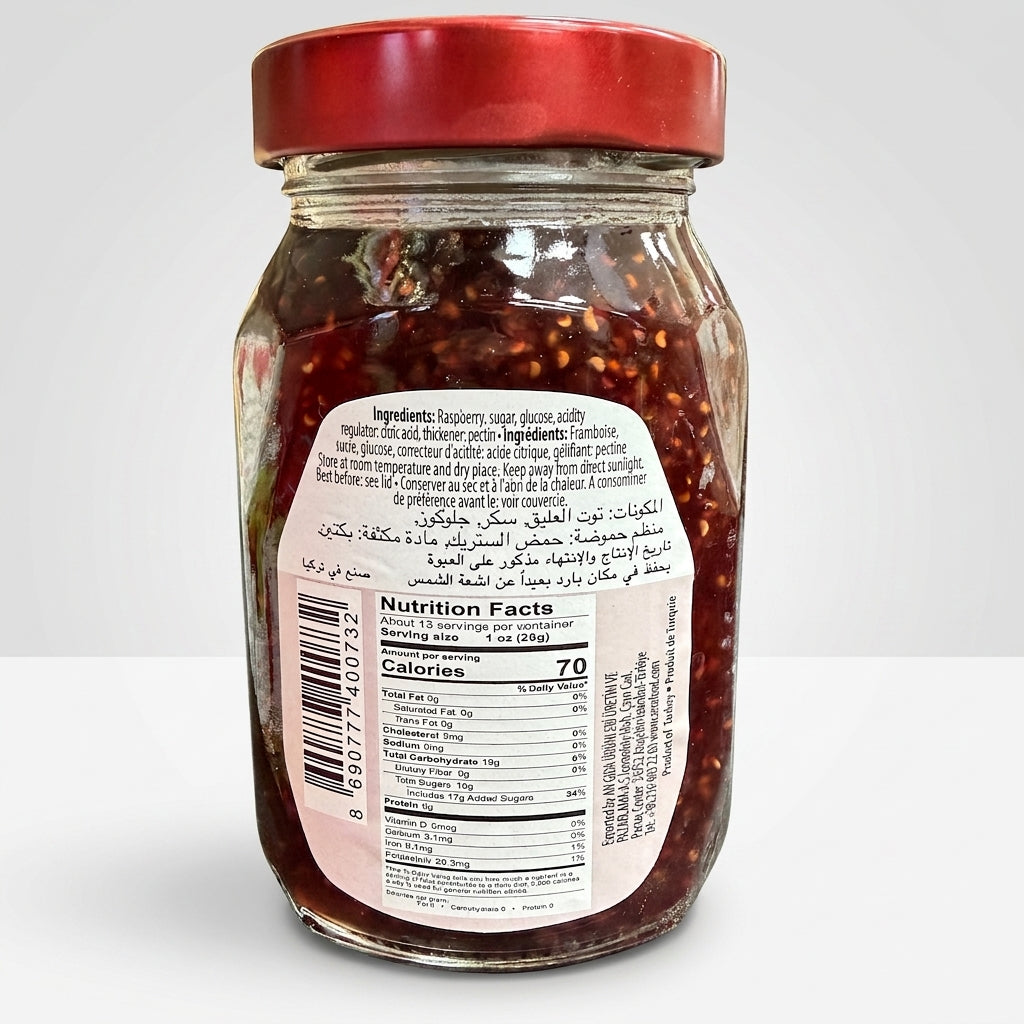 Sera Raspberry Preserve 13 oz - 45% Fruit Non-GMO