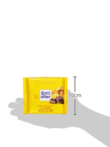 Ritter Sport, Milk Chocolate with Cornflakes, 3.5 oz