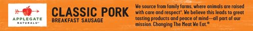 Applegate, Natural Classic Pork Breakfast Sausage, 7 oz (Frozen)