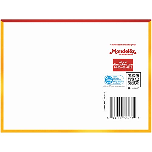 RITZ Cheese Sandwich Crackers, Family Size, 96 Snack Packs (6 Boxes, 6 Crackers Per Pack)