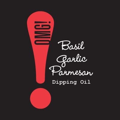 OMG! Gourmet Basil Garlic Parmesan Dipping Oil | As found in Pike Place Market (Delicious, Perfect for breads, veggies, salads,