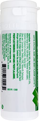 Lotte Xylitol Gum Lime Mint 1.02 oz Green Pack of 1