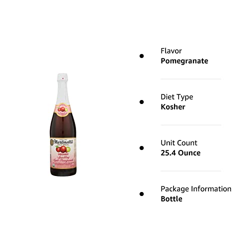 Martinellis Organic Sparkling Apple Pomegranate 25.4 Oz