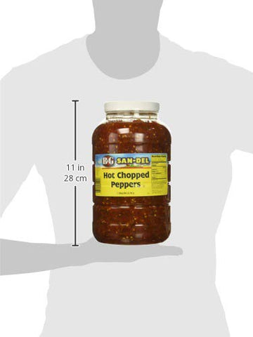 B&G San-Del Hot Chopped Peppers, 1 Gallon
