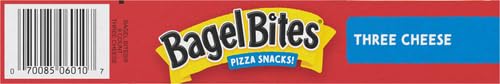 Bagel Bites Three Cheese Mini Pizza Bagel Frozen Snacks, 9 ct Box
