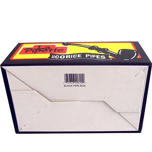 Licorice smoky aroma La Pipette Black Licorice Candy 60 Count Box - Black