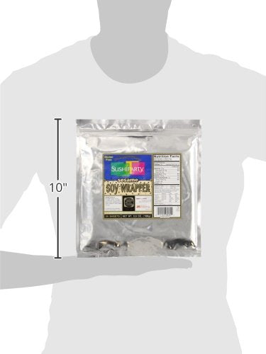 Yamamotoyama Sushi Party Soy Wrapper, Sesame, 20 Count, 3.5 Ounce Bag