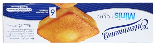 Entenmanns Minis Pound Cakes, Box of Snack Cakes, 9.25 oz, 6 Count