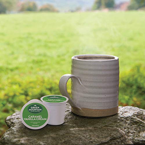 Green Mountain Coffee Roasters Caramel Vanilla Cream Keurig Single-Serve K-Cup pods, Light Roast Coffee, 72 Count (6 Packs of 12