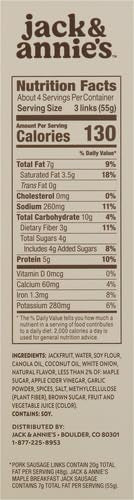 Jack & Annies Breakfast Jack Sausage, 7.8 Oz