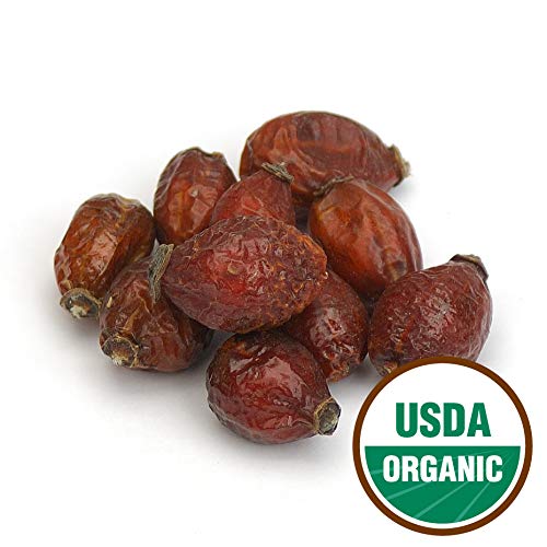 Starwest Botanicals Whole Organic Rose Hips, 1 Pound