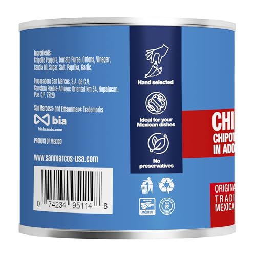 San Marcos, Chilpotle In Adobo Sauce, 7.5 Ounce