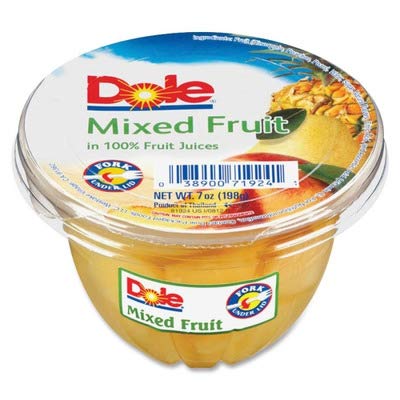Dole DFC71924 Fruit Cups, 7 Oz., 12-CT, Mixed Fruit