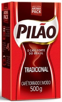 Pilo Roasted And Ground Coffee 17.6Oz | Caf Torrado E Mo Do 500G (Pack Of 08)