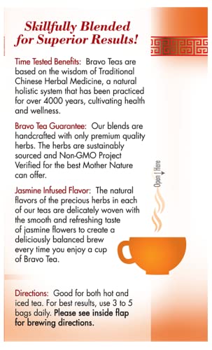 Bravo Tea Triple Immune Support Herbal Tea Caffeine Free, 20 Tea Bags