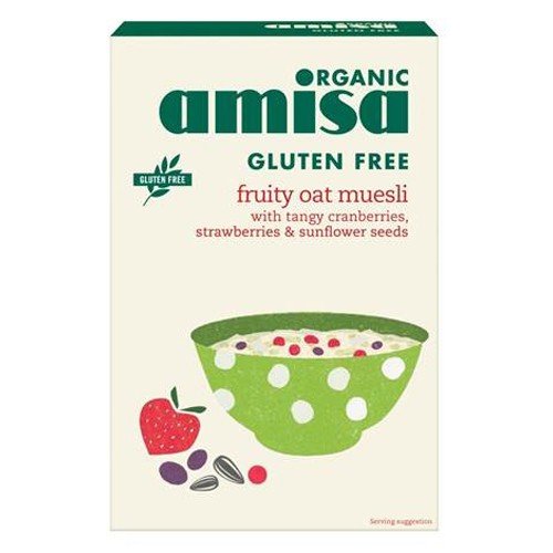 (6 PACK) - Amisa - Org G/F Fruity Oat Muesli | 325g | 6 PACK BUNDLE