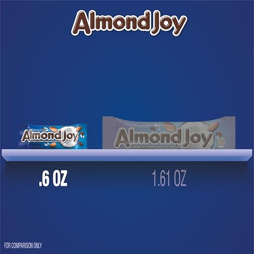 ALMOND JOY Coconut and Almond Chocolate Snack Size Candy Pantry Pack 15 oz (25 Pieces)