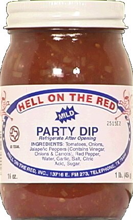 Hell On The Red Texas Mild Party Salsa 16 OZ(Pack of 3)