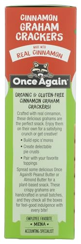 ONCE AGAIN Organic Cinnamon Graham Crackers, 7.93 OZ