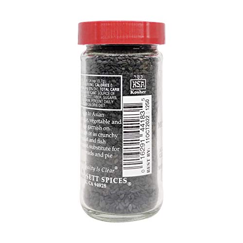 Morton & Bassett, Black Sesame Seeds, 2.3 Oz