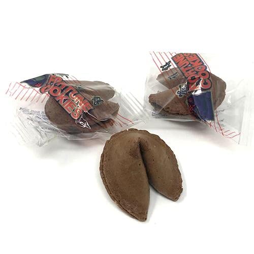 Shop&Save Fortune Cookies, Crispy Wrapped, Chocolate, 60 Count, Brown