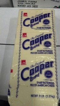 Cooper Sharp American Cheese, 5 Lb, Pack of 1