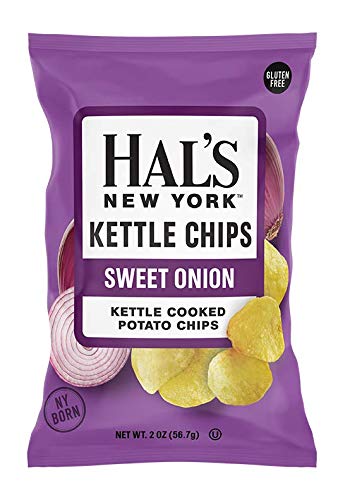 Hal'S New York Kettle Cooked Potato Chips, Gluten Free, 2Oz (Sweet Variety, Pack Of 12)