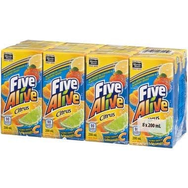 Five Alive Citrus Juice Box (8-Pack) 6.7Oz {Imported from Canada}