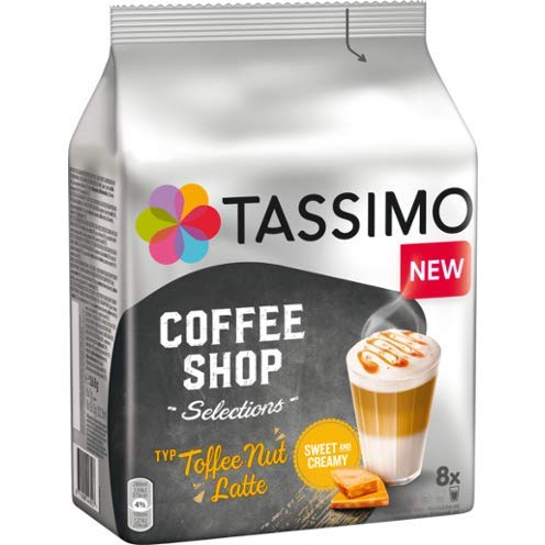 Tassimo Coffee T Discs - Toffee Nut Latte - 8 Count Pack