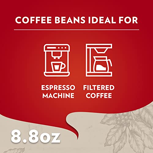 Lavazza Qualit Rossa Ground Coffee, Medium Roast, Arabica and Robusta Blend, 8.8 oz Brick