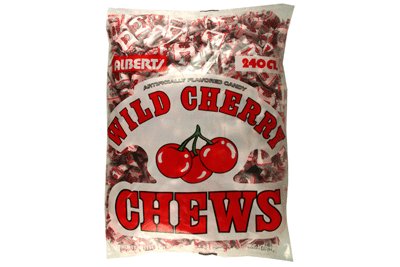Alberts Fruit Chews - Wild Cherry Flavor (240 Candies)