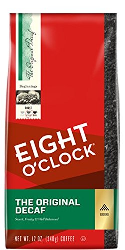 Eight OClock Coffee, Decaffeinated Ground, 12-Ounce Bag (Pack of 4)