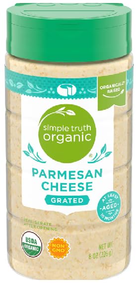 Organic Parmesan Grated Cheese (1 bottle, 8 oz.)