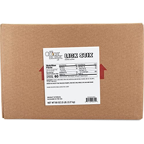 Lick Stix Suckers, Randomly Assorted Flavors, 5 lb Bag