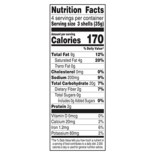 Ortega Taco Shells, White Corn, 4.9 Ounce, 12 Shells (Pack Of 6)
