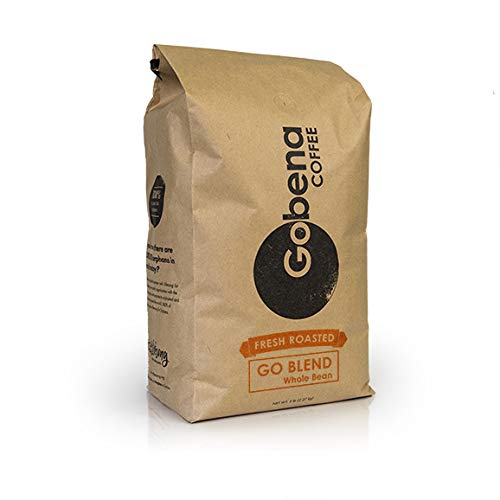 5Lb Go-Blend Whole Bean Fresh Roasted Coffee Dark Roast 100% Arabica Specialty Coffee 80 Ounces 5 Pounds Bulk Coffee