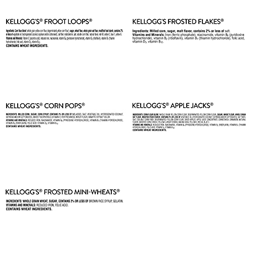 Kellogg s Breakfast Cereal Cups, Kids Snacks, Family Breakfast, Variety Pack (24 Cups)