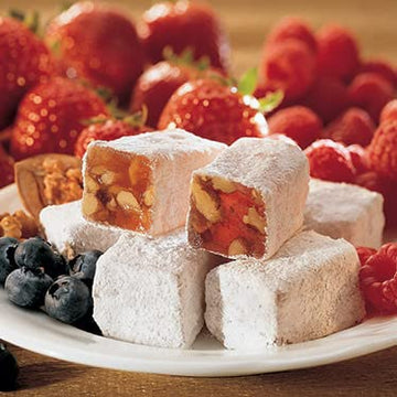 Liberty Orchards, Fruit Delights - Assorted Vegan Fruit And Nut Candies, Turkish Delight Gourmet Snack 10 Oz.