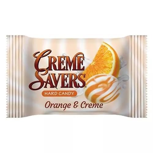 Cream Savers Strawberry & Cream And Orange & Cream, 6.25 Ounce Bag (Pack Of 4) 2 Of Each Flavor, Individually Wrapped Hard Candy