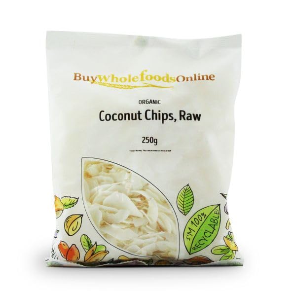 Buy Whole Foods Organic Coconut Chips, Raw (250g)