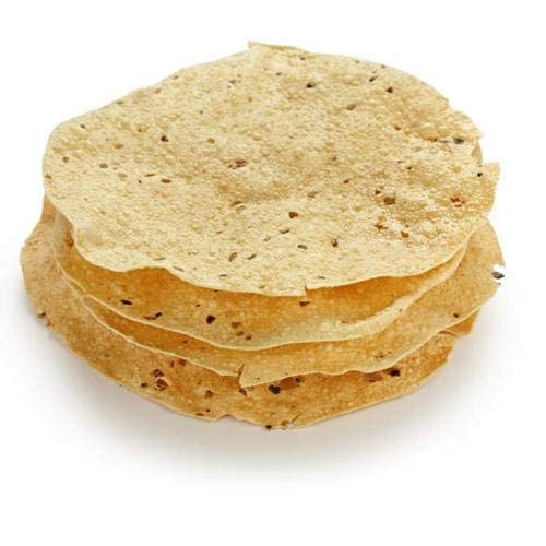 Rani Pappadums (Indian Lentil Wafer Snack) Punjabi Papad - Extra Hot, 7Oz (200G) Approximately 15Pc, 7 Inches, Pack Of 2 ~ All N