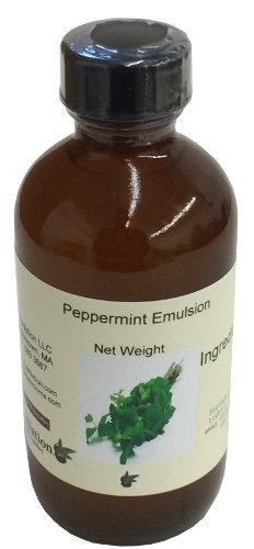 OliveNation Peppermint Emulsion, Water Soluble for Baking, 8 Fl Oz, Model EYW8
