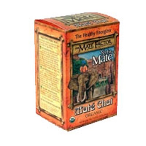 The Mate Factor Herb Tea, Energizing, Organic, Chai, 20 Bag (Pack of 4)