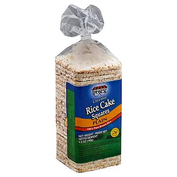 Only Kosher Candy Ultra Thin Rice Cakes Squares Plain, Lightly Salted, 100% Pure Brown Rice (Pack Of 12)