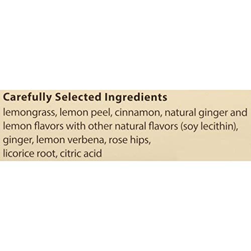 Bigelow Tea Lemon Ginger Herbal Tea, Caffeine Free, 80 Count Box, Model 31008