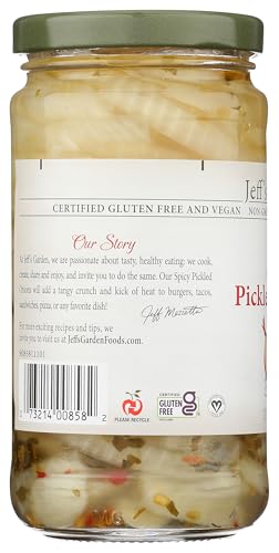 Jeffs Garden Spicy Pickled Onions 12 OZ